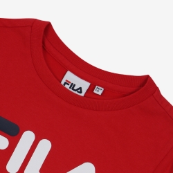 Fila Uno Linear Round - Poikien T Paita - TummanPunainen | FI-53149